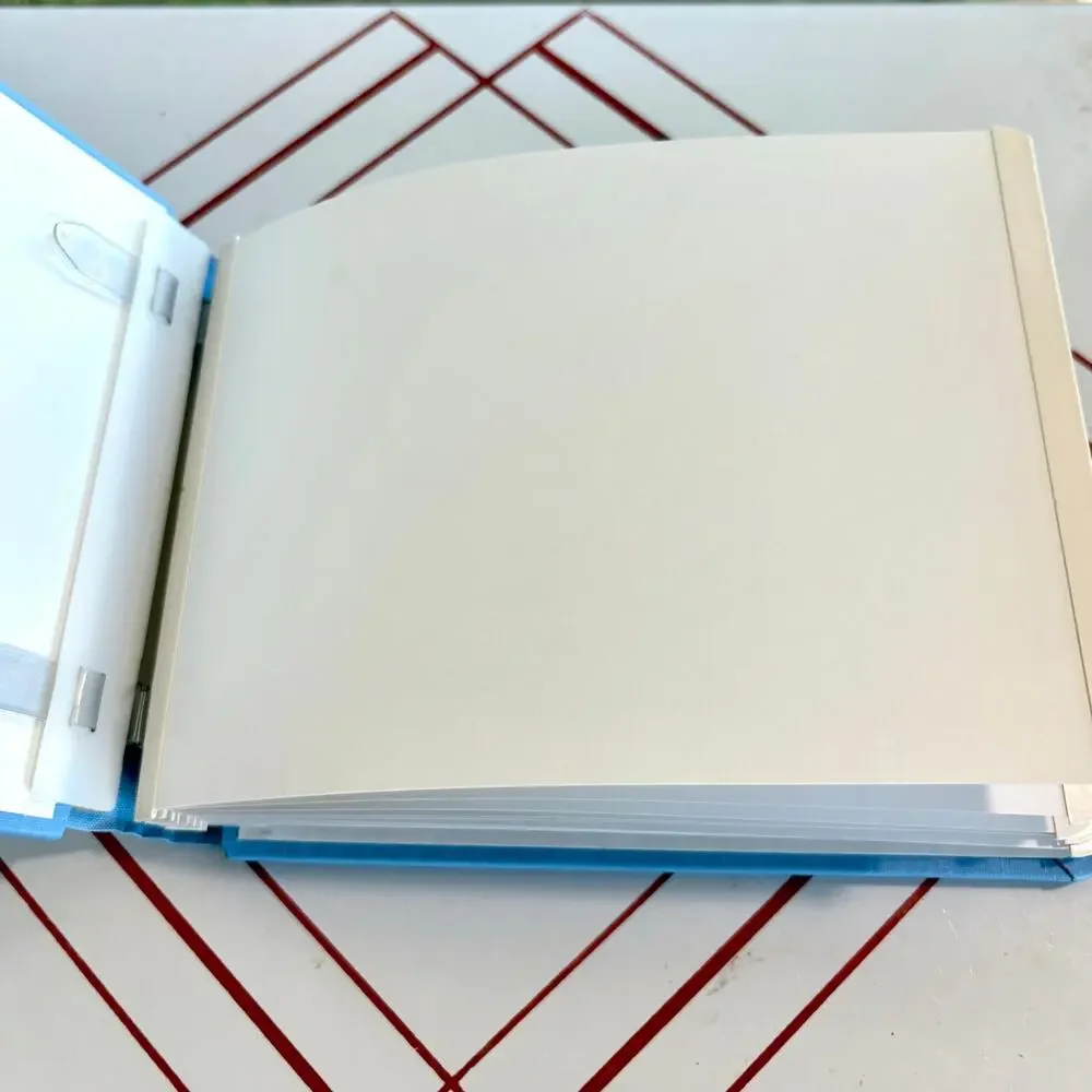 Creative Memories Blue Scrapbook Album Small Blank Memory Book 6x8